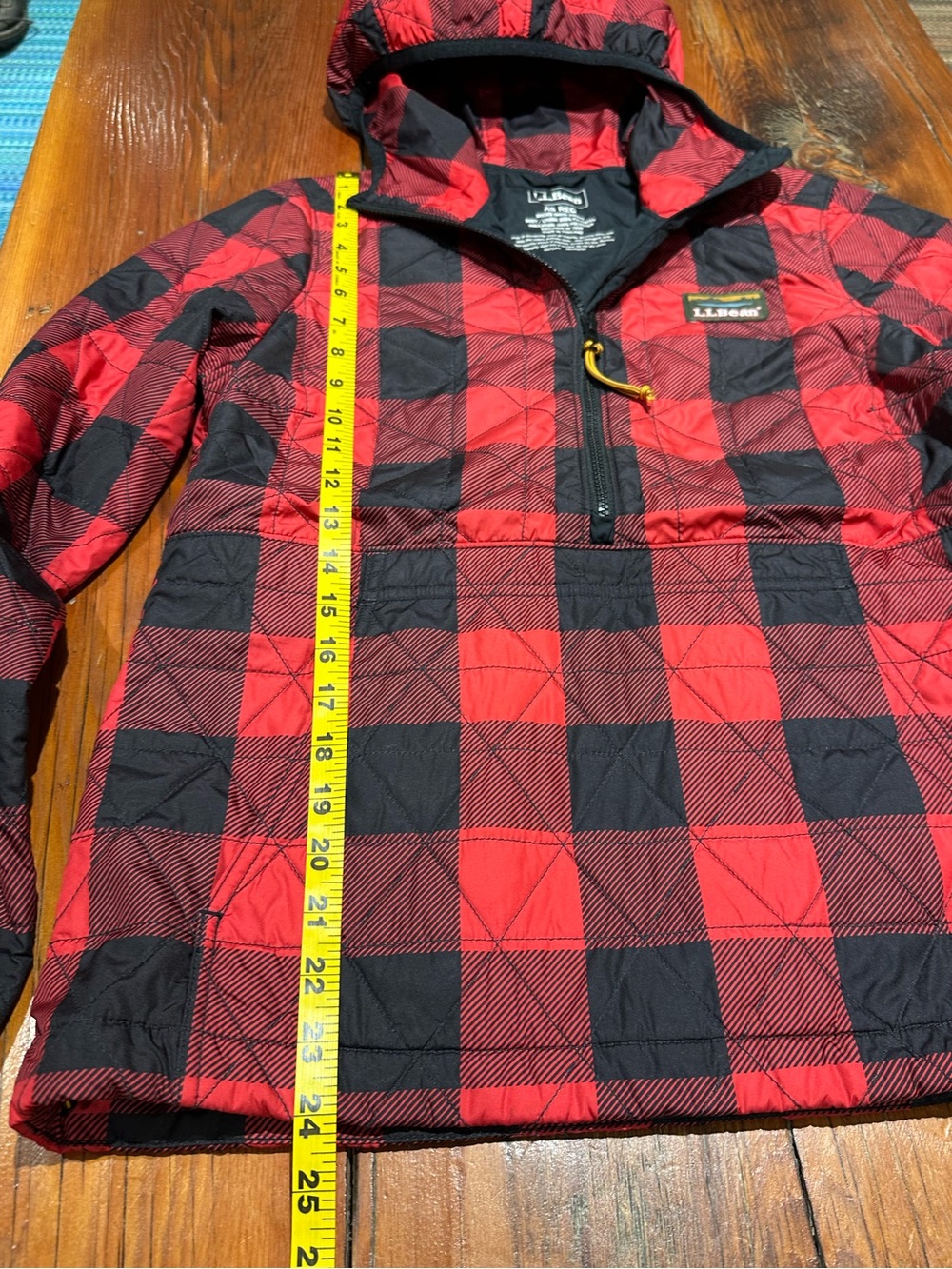 L.L. Bean Katahdin Pullover, Red & Black Plaid, Women's XS - Picture 7 of 10